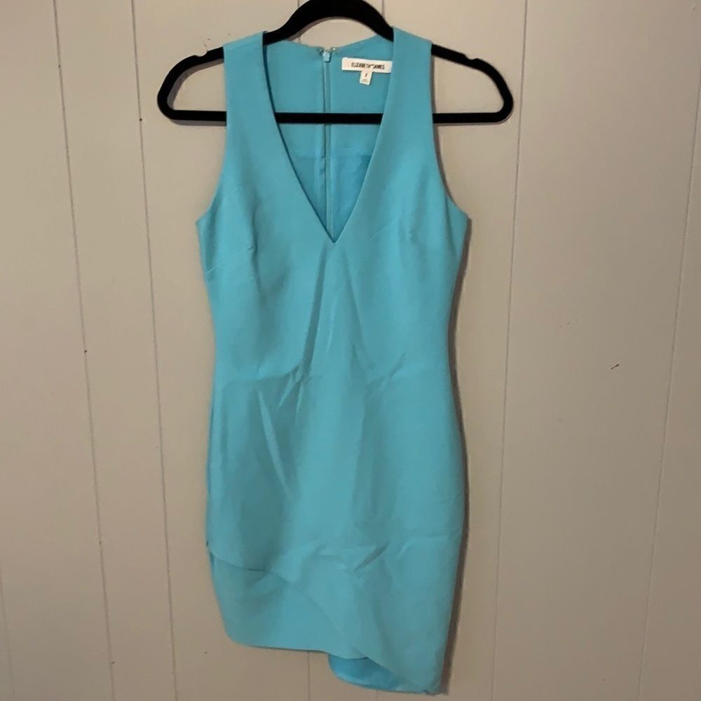Elizabeth And James Turquoise Rosadress Size2